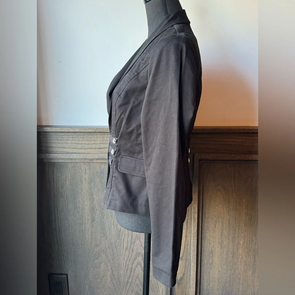 CAbi Black Structured Military-Inspired Blazer Jacket - Picture 2 of 7